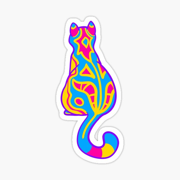 Pride Month Pan Kitty Sticker For Sale By Voidofstars Redbubble 