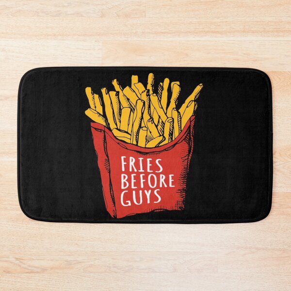 Aperçu de l'œuvre Frites drôles avant l'autocollant de gars | Stickers ordinateur portable féministe créée et vendue par Nada18.
