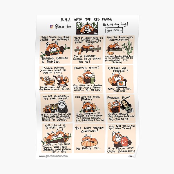 Ask Me Anything wit Red Panda Poster