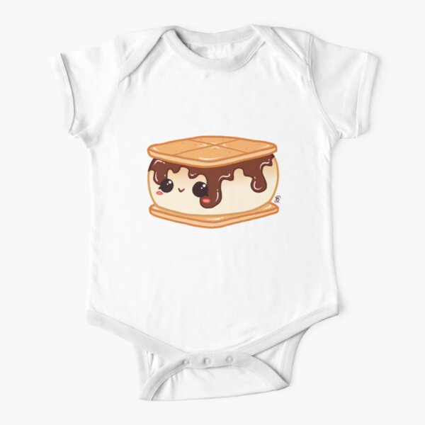 Kawaii S'more Short Sleeve Baby One-Piece