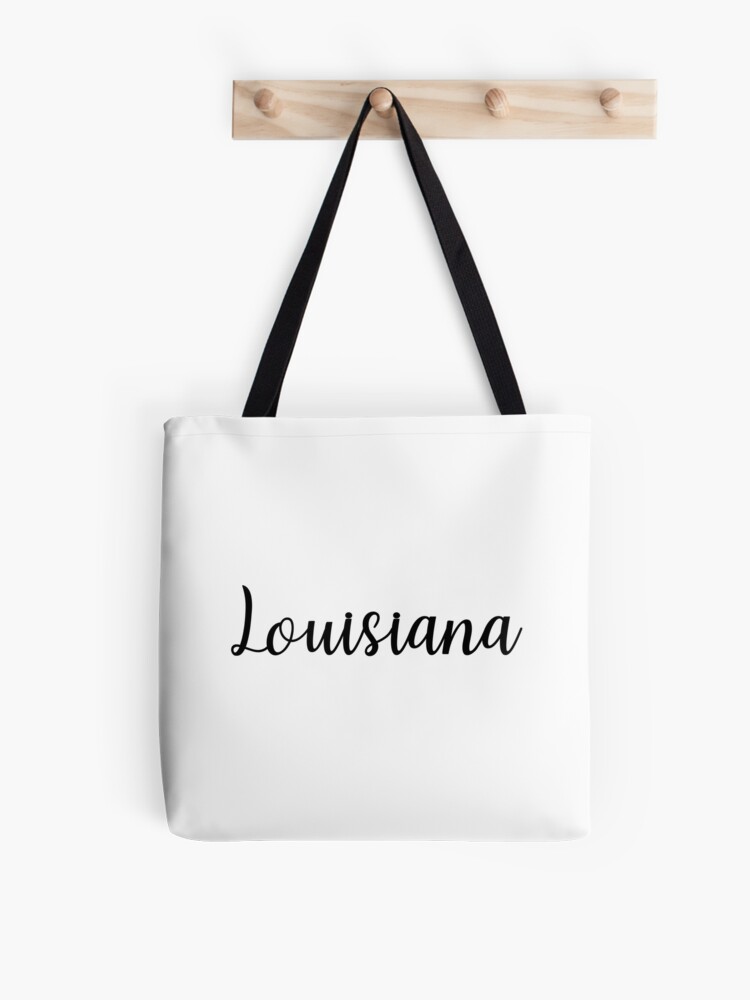 Louisiana Word Art State Map on Canvas Tote Bag by Design Turnpike - Pixels  Merch