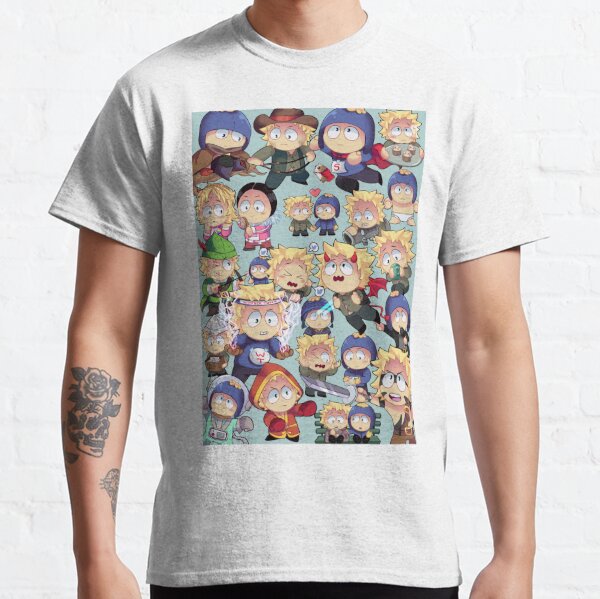 printful South Park Adult Tweek x Craig Adult Short Sleeve T-Shirt Light Blue / XXXL