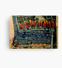 South of the Border.... Newtown graf Canvas Print