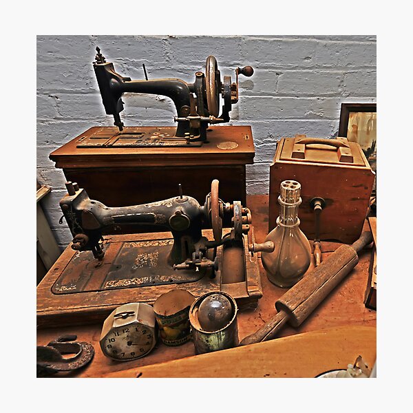 Vintage Sewing Machines Photographic Print