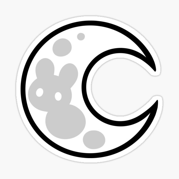Moon Bunny Sticker