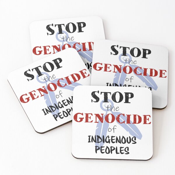 Item preview, Stop the Genocide of Indigenous Peoples designed and sold by DesignsofWhimsy.