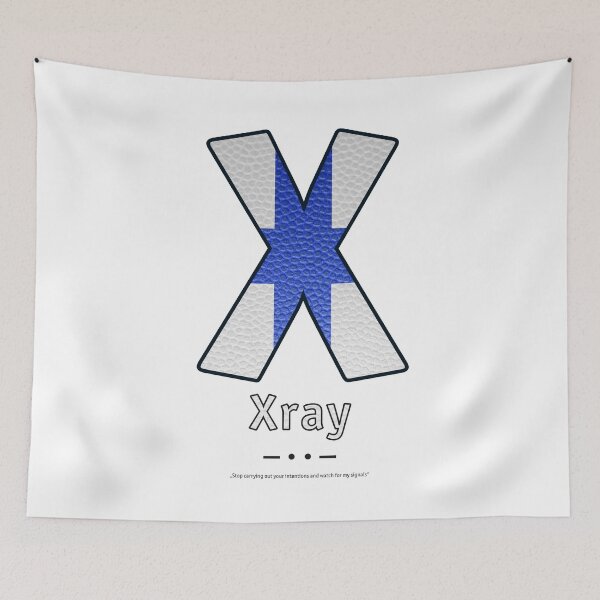 Item preview, Xray - Navy Alphabet - Leather designed and sold by Art-Frankenberg.