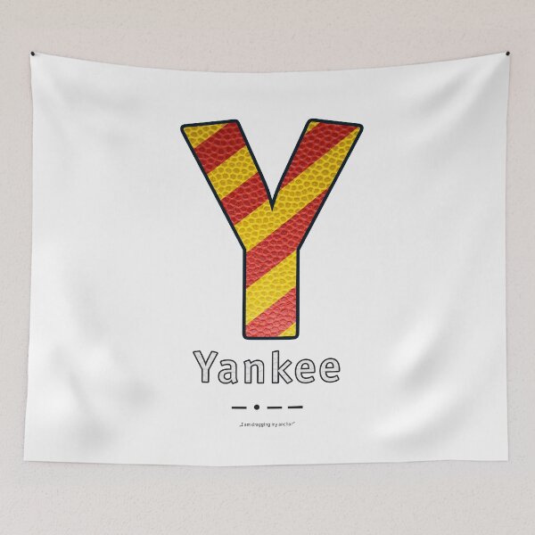 Item preview, Yankee - Navy Alphabet - Leather designed and sold by Art-Frankenberg.