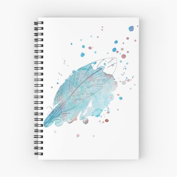 Item preview, Shamanic feather with watercolor designed and sold by Barbara Baumann Illustration.