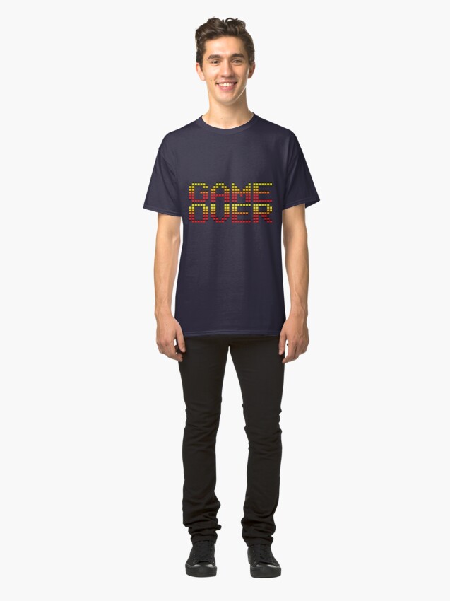 Alternate view of Game Over retro video game logo Classic T-Shirt