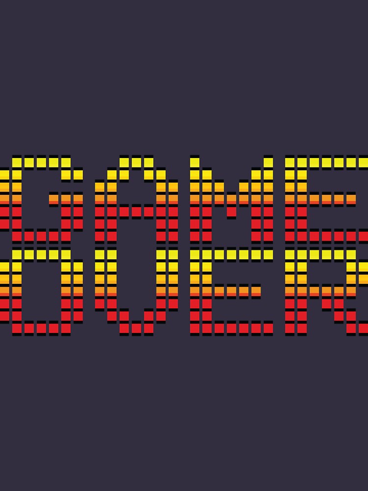 Game Over retro video game logo by pixeldreamer
