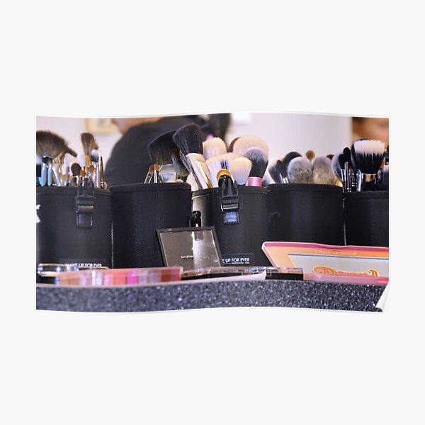 Makeup brushes Poster