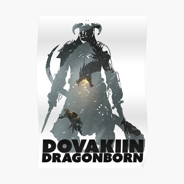 Dovakiin/Dragonborn Art Decal Poster