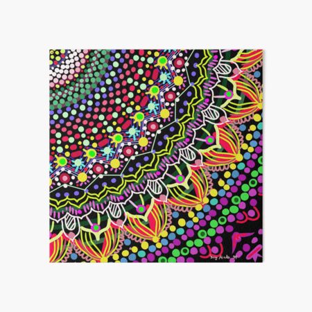 Wedding Festivities Mandala Zentangle Art Board Print