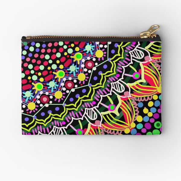 Wedding Festivities Mandala Zentangle Zipper Pouch