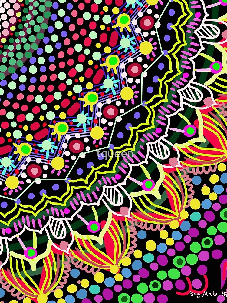 Wedding Festivities Mandala Zentangle by tqueen