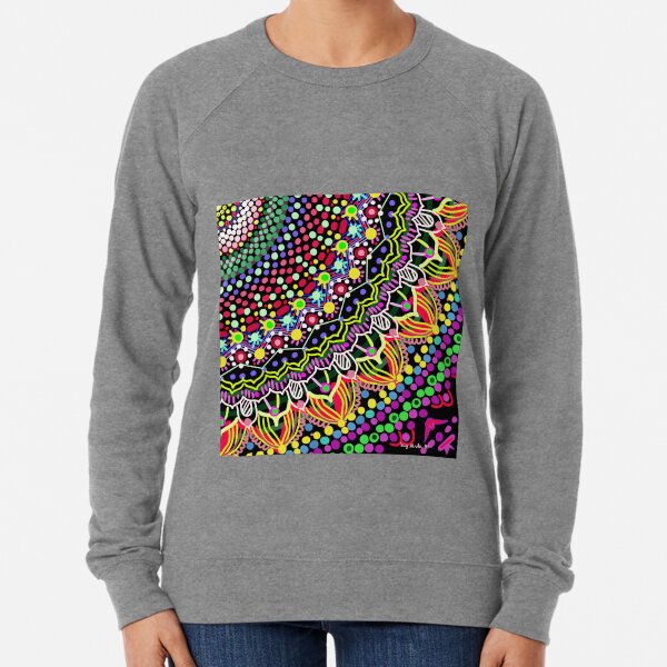 Wedding Festivities Mandala Zentangle Lightweight Sweatshirt