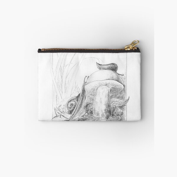 Item preview, Snail climbing a mushroom designed and sold by farawayart.