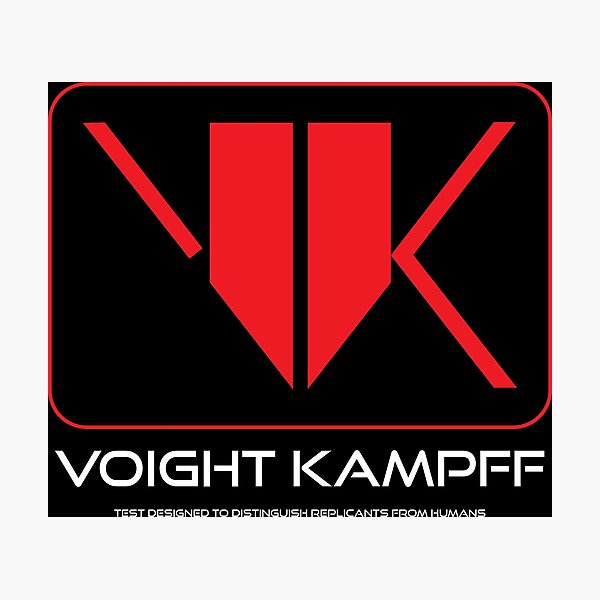 Blade Runner Voight Kampff Photographic Print
