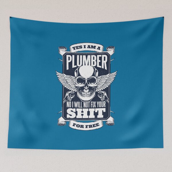 Item preview, Plumber Skull designed and sold by Vanditdesigns.