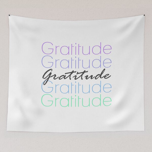 Item preview, Gratitude Typography Design With Soft Colors  designed and sold by Oirabot.