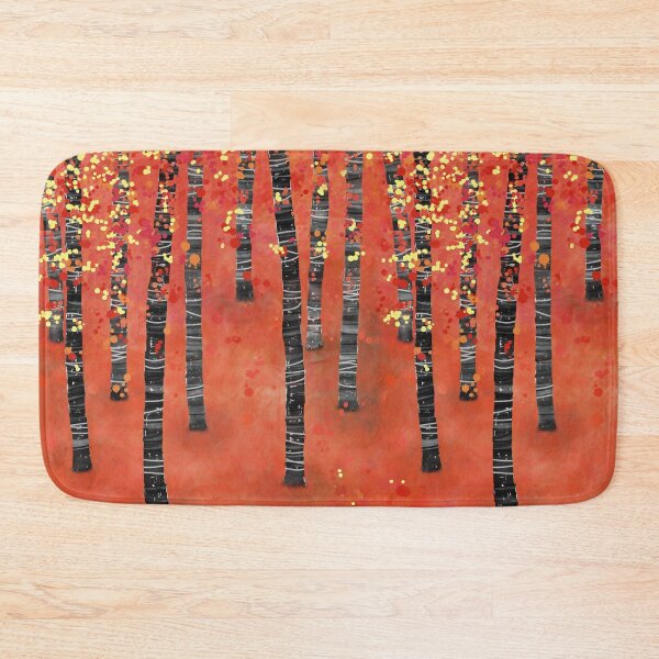 Item preview, Birches - Autumn Woodland Abstract Landscape designed and sold by squirrell.