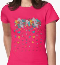Flying paper planes Fitted T-Shirt