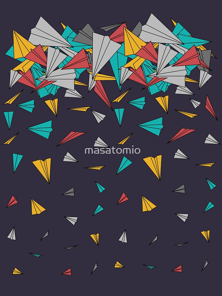 Flying paper planes by masatomio