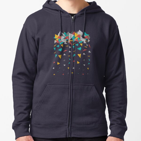 Flying paper planes Zipped Hoodie