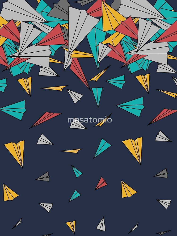 Flying paper planes by masatomio