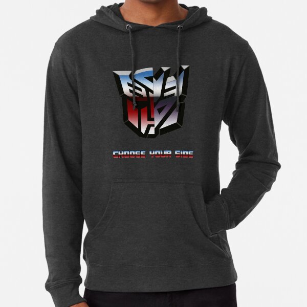 transformers zip up hoodie