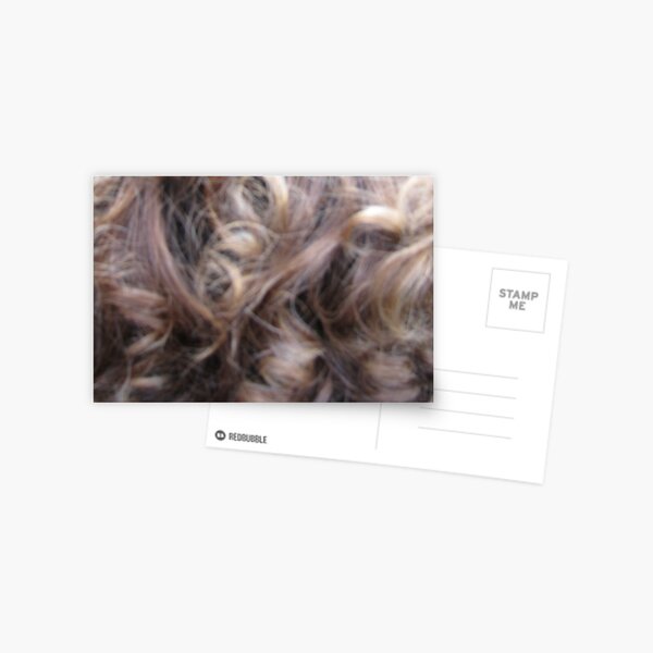 Hairscape - curly hair Postcard