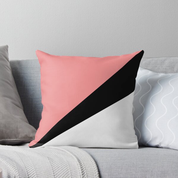 Item preview, Elegant coral & black geometric triangles designed and sold by NaughtyCat.