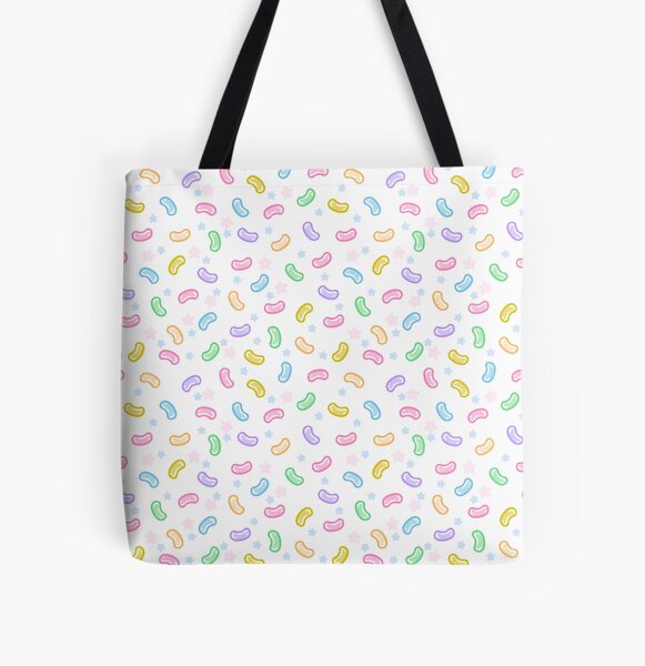 "Rainbow jelly beans and stars candy funfetti kawaii pattern texture