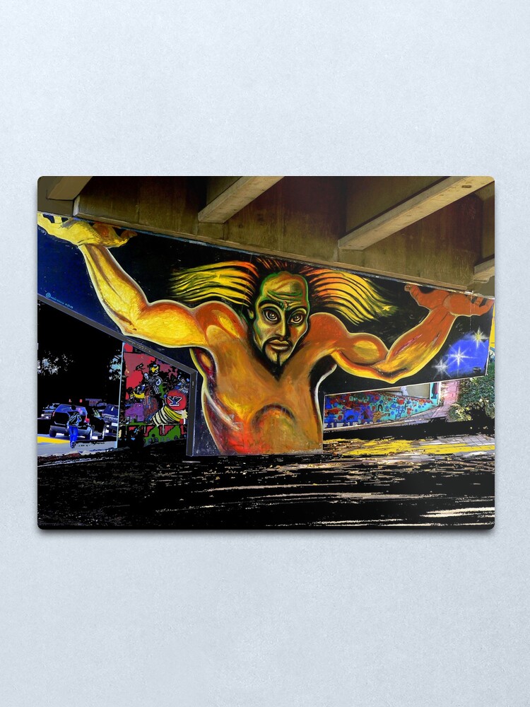 Alternate view of The Atlas of Chicano Park Metal Print