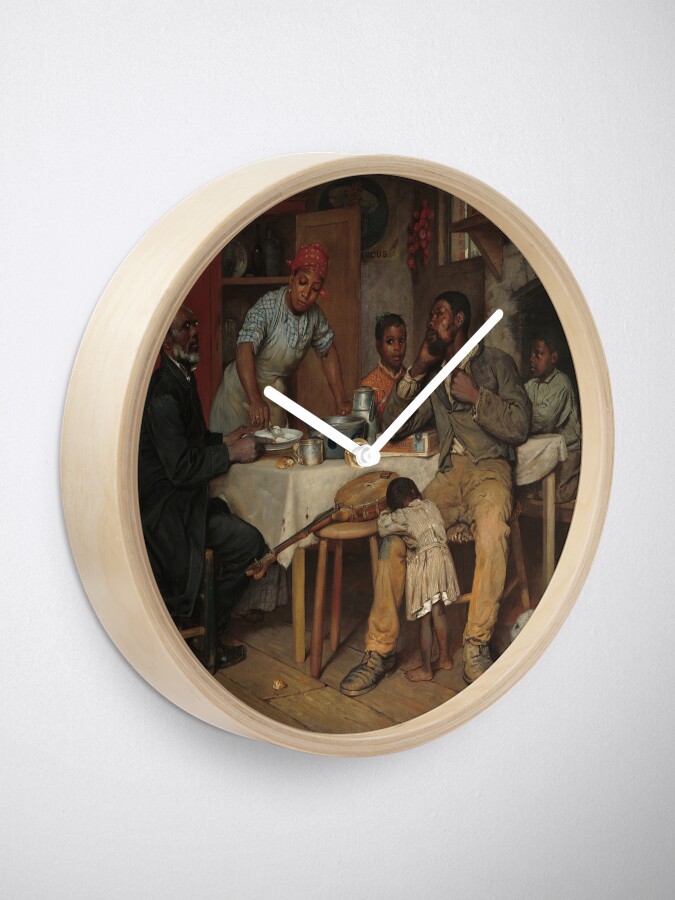 Alternate view of A Pastoral Visit Oil Painting by Richard Norris Brooke Clock