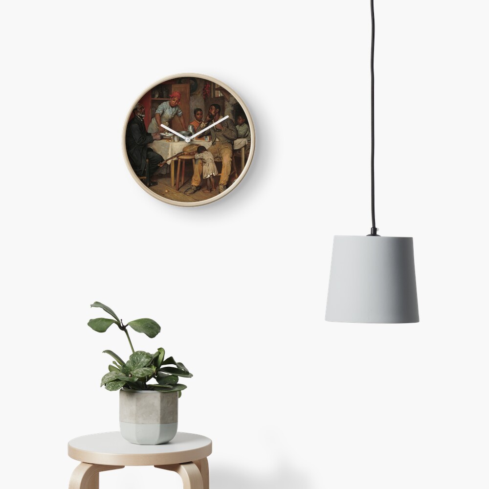 A Pastoral Visit Oil Painting by Richard Norris Brooke Clock