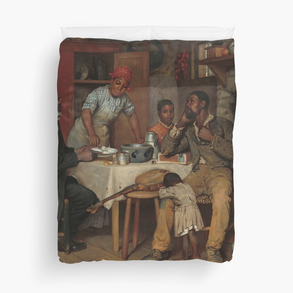 A Pastoral Visit Oil Painting by Richard Norris Brooke Duvet Cover