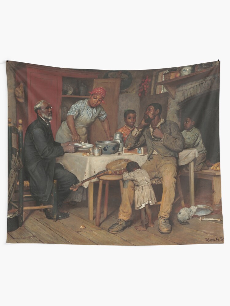 Alternate view of A Pastoral Visit Oil Painting by Richard Norris Brooke Tapestry