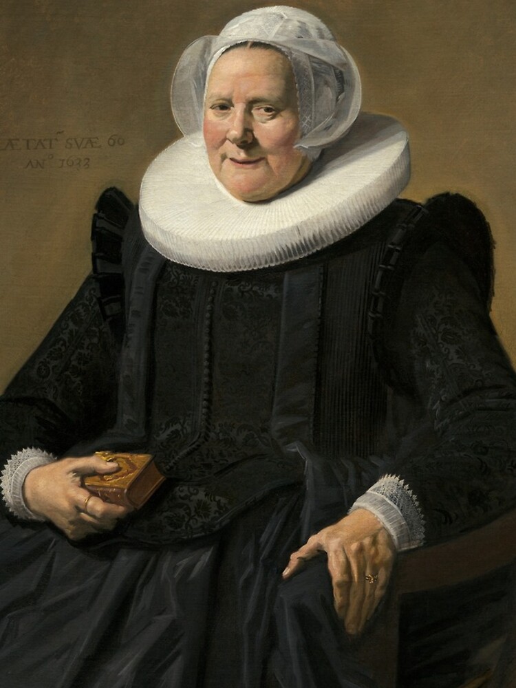 Portrait of an Elderly Oil Painting Lady by Frans Hals by podartist