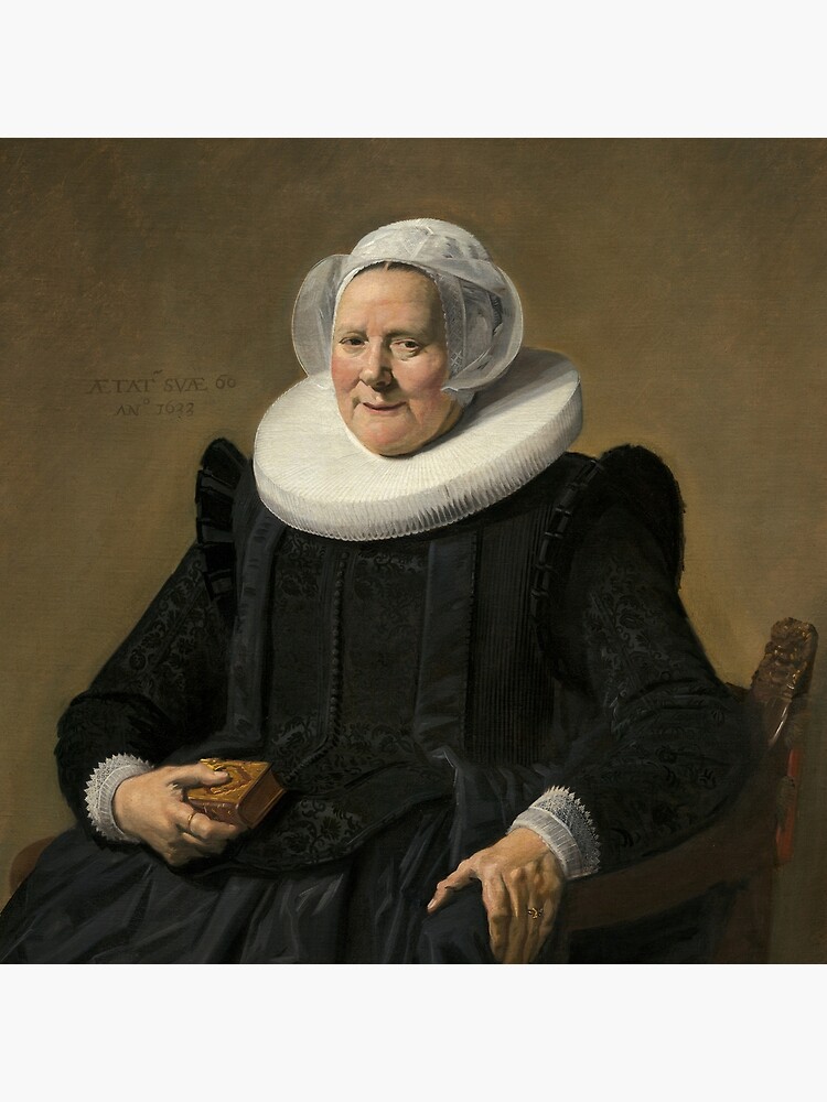 Portrait of an Elderly Oil Painting Lady by Frans Hals by podartist
