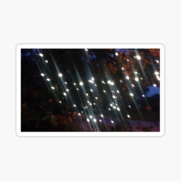 Collection of Lights at Night Sticker
