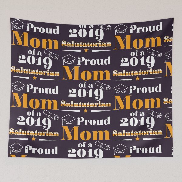 Item preview, Salutatorian print Class of 2019 Proud Mom Family Graduation graphic designed and sold by doodabobs.