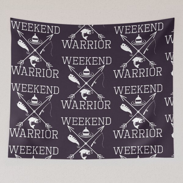 Item preview, Weekend Warrior Fisherman Angler Fishing Cross Arrows Design print designed and sold by doodabobs.