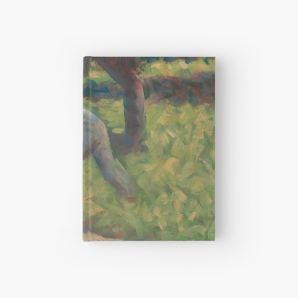 Peasant with a Hoe Oil Painting by Georges Seurat Hardcover Journal
