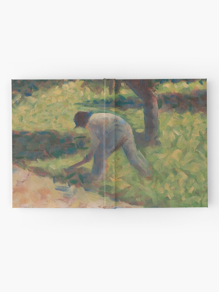 Alternate view of Peasant with a Hoe Oil Painting by Georges Seurat Hardcover Journal