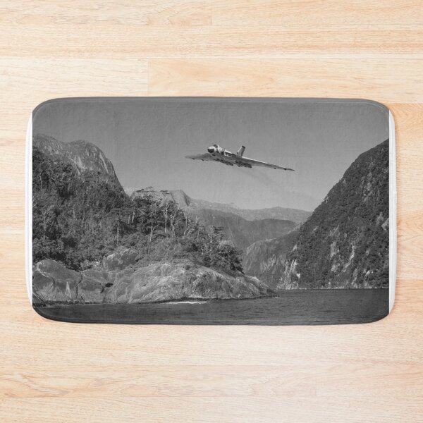 Item preview, Vulcan leaving Milford Sound B&W version designed and sold by Flight Artworks.
