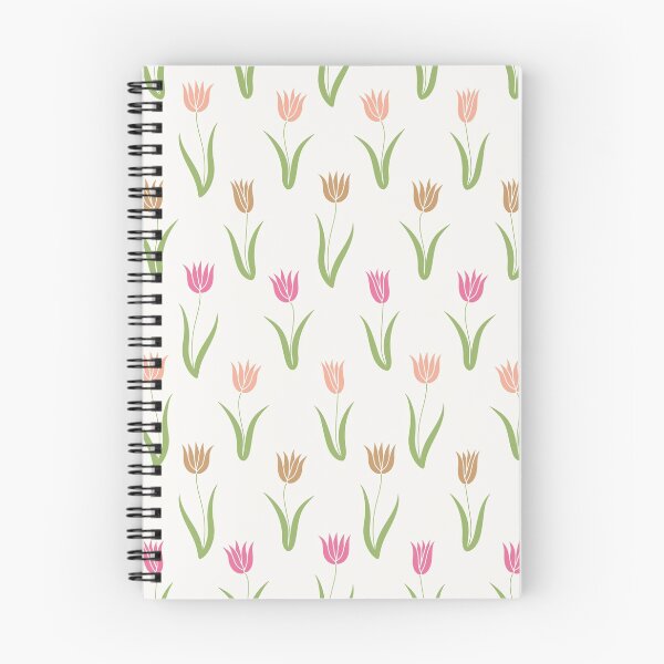 Item preview, Pink tulip garden floral pattern designed and sold by HannaPaulina.
