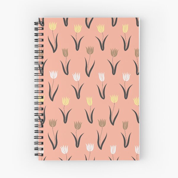 Item preview, Pink, yellow & apricot tulip garden floral pattern designed and sold by HannaPaulina.