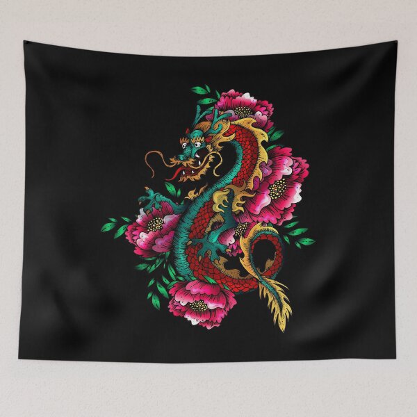 Item preview, Japanese dragon tattoo art. designed and sold by emphatic.
